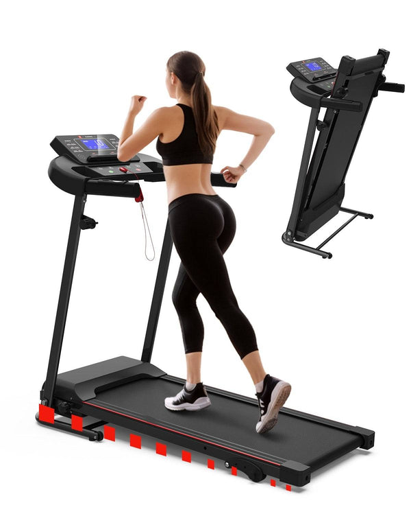 Foldable Treadmill Fitness Walking Machine – Compact & High-Performance