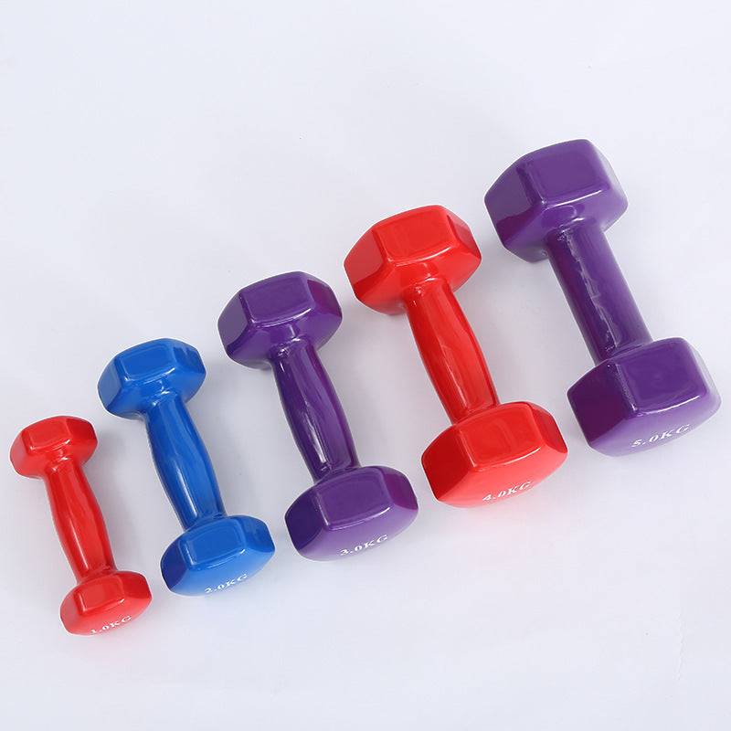 Colorful Neoprene Coated Dumbbells – Lightweight Hand Weights for Home Workouts, Yoga & Aerobics