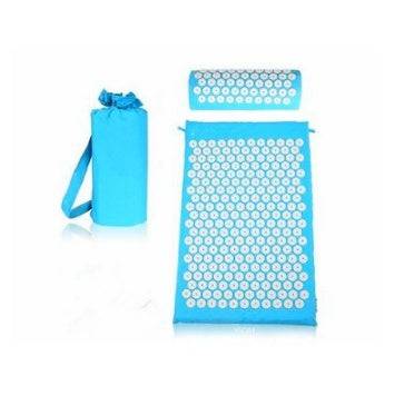 Acupuncture Yoga Cushion Massage Cushion and Pillow Sky Blue Set