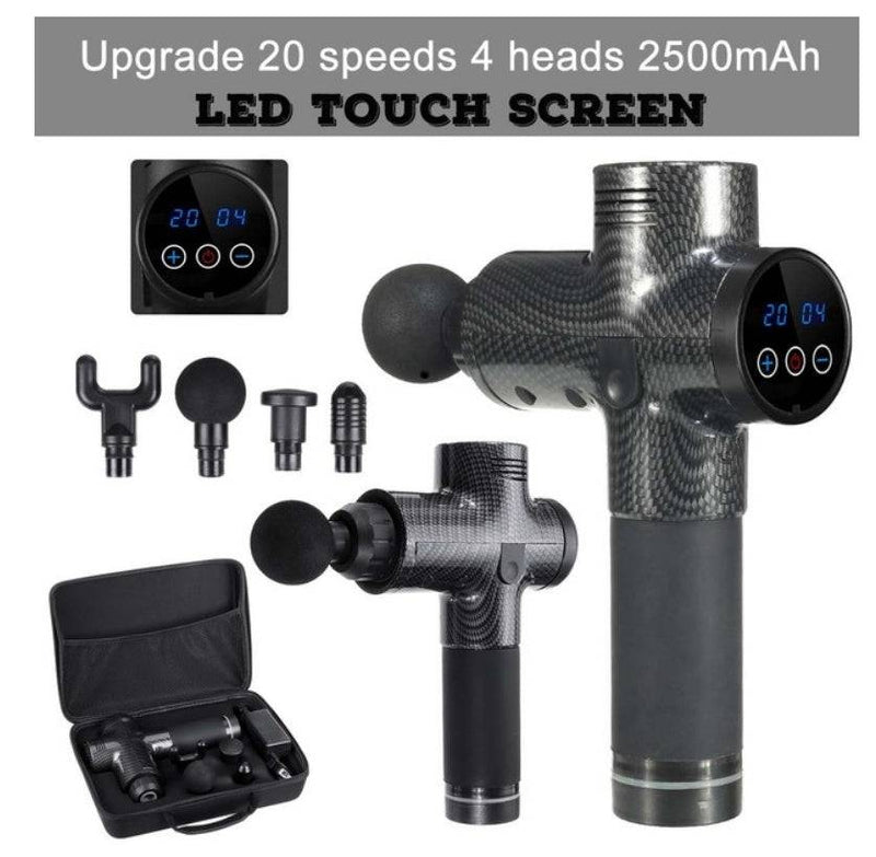 Electric Vibrating Therapy Gun – Deep Tissue Muscle Massager with 20-Speed Settings