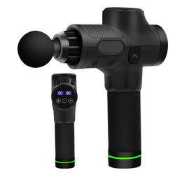 Electric Vibrating Therapy Gun – Deep Tissue Muscle Massager with 20-Speed Settings Black 30 gears