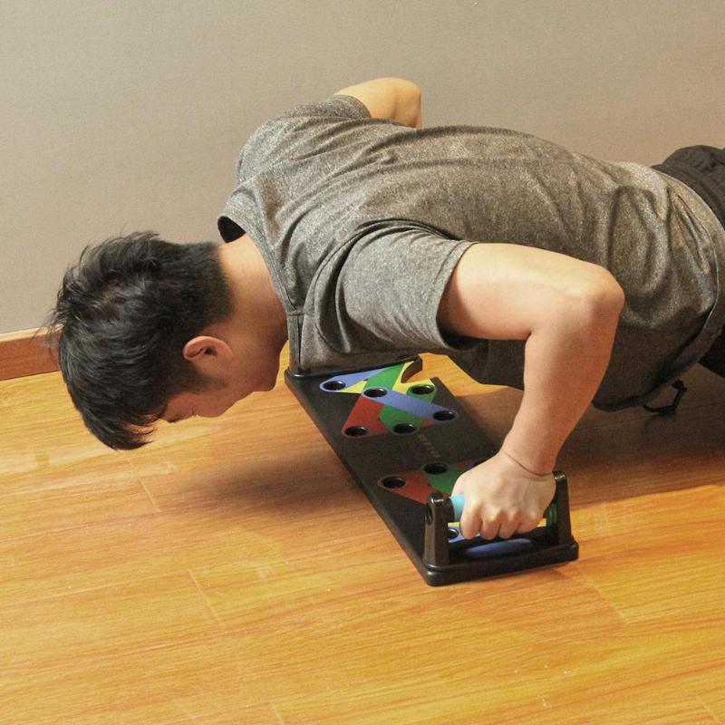 Color-Coded Push-Up Board for Targeted Upper Body Training