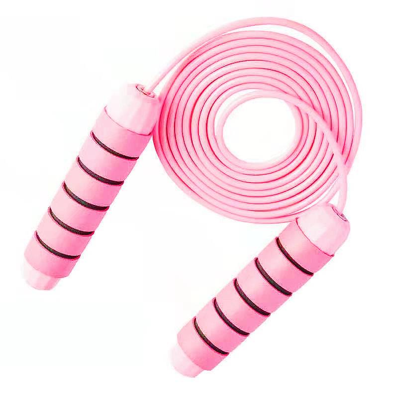 Solid Wireless Ball Suit Skipping Rope – Adult Fitness Sports Training Pink