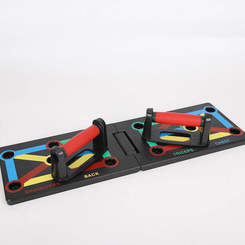 Color-Coded Push-Up Board for Targeted Upper Body Training Folding board