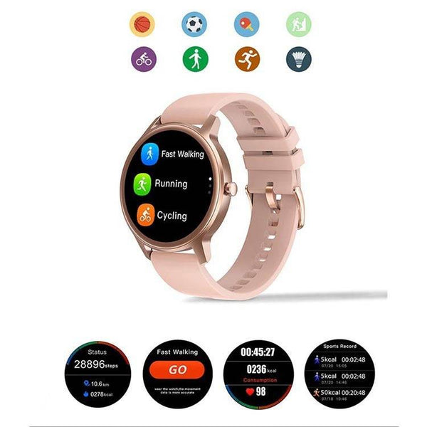 IP67 Waterproof Fitness Tracker with Heart Rate, Sleep Monitoring & Multi-Sport Modes for iOS & Android