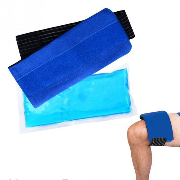 Reusable Cold Gel Ice Packs for Pain Relief – PE + Cloth Cover, 340ml