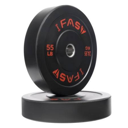 Olympic Bumper Weight Plates – 55LB Pair