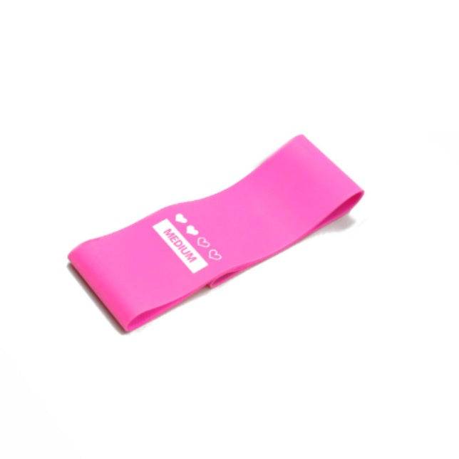 Elastic Booty Resistance Bands for Fitness, Yoga & Strength Training Pink