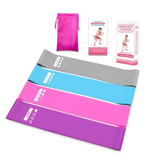 Elastic Booty Resistance Bands for Fitness, Yoga & Strength Training