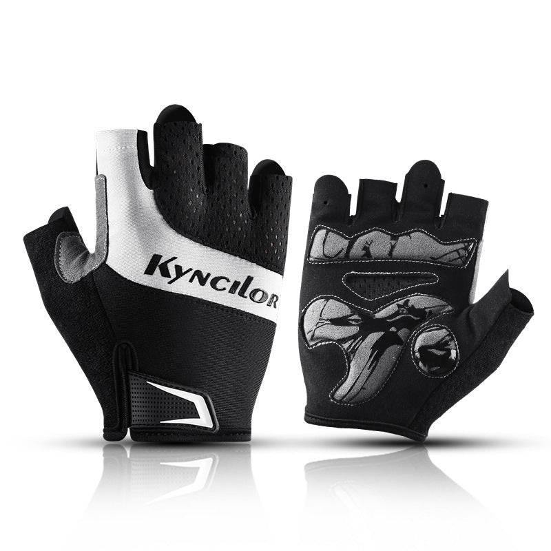 Breathable Non-Slip Sports Gloves – Wear-Resistant Protective Fitness, Cycling, Running & Climbing Gloves for Adults Black