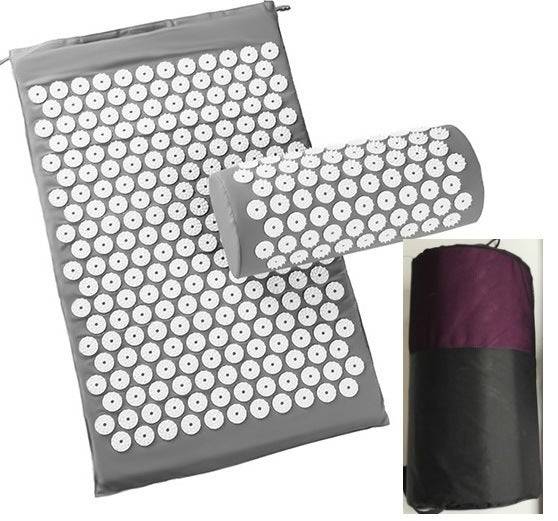 Acupuncture Yoga Cushion Massage Cushion and Pillow Grey Set