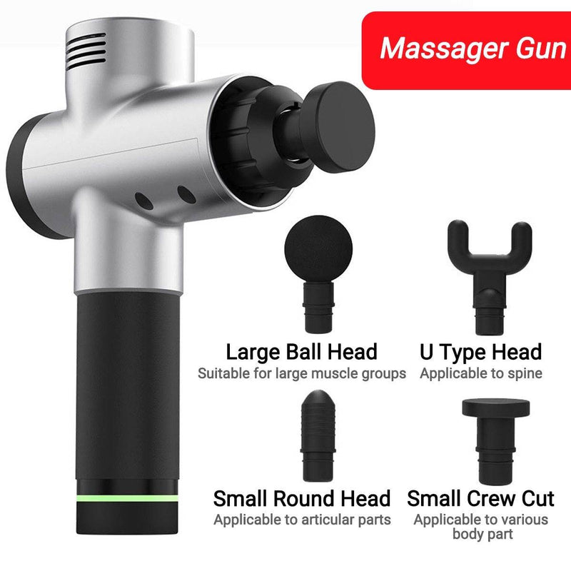 Electric Vibrating Therapy Gun – Deep Tissue Muscle Massager with 20-Speed Settings