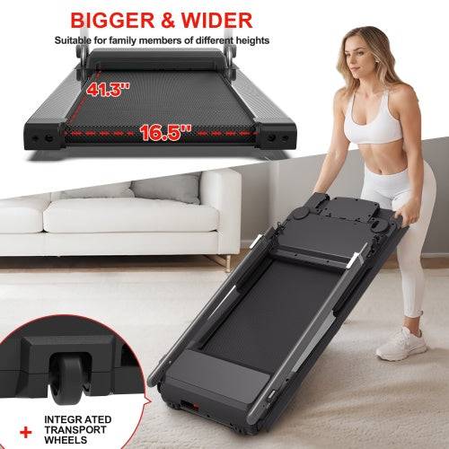Treadmill with Desk Workstation – Adjustable Height & Folding Design 🏃‍♂️💼