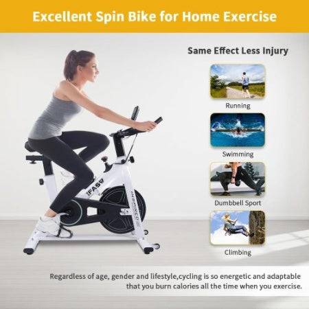 Stationary Indoor Exercise Bike – LCD Monitor & Comfortable Seat for Home Gym 🚴‍♂️💪