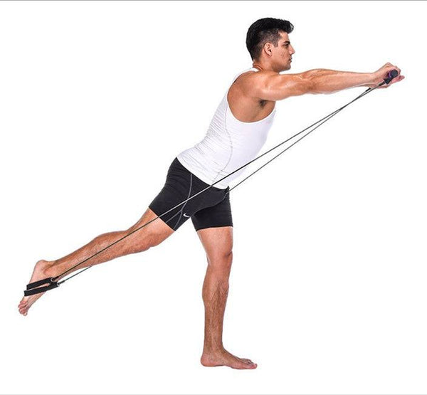 Yoga Crossfit Resistance Bands Exerciser Pull Rope – Portable Gym Workout Pilates Bar Trainer