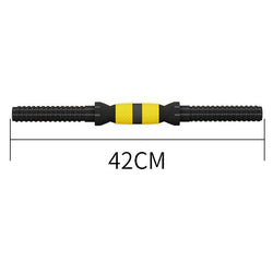Adjustable Dumbbell & Barbell Weight Set – 33LB Multifunctional Free Weights for Home Gym 💪🏋️ Yellow 42CM Dumbbell Bar