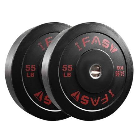 Olympic Bumper Weight Plates – 55LB Pair