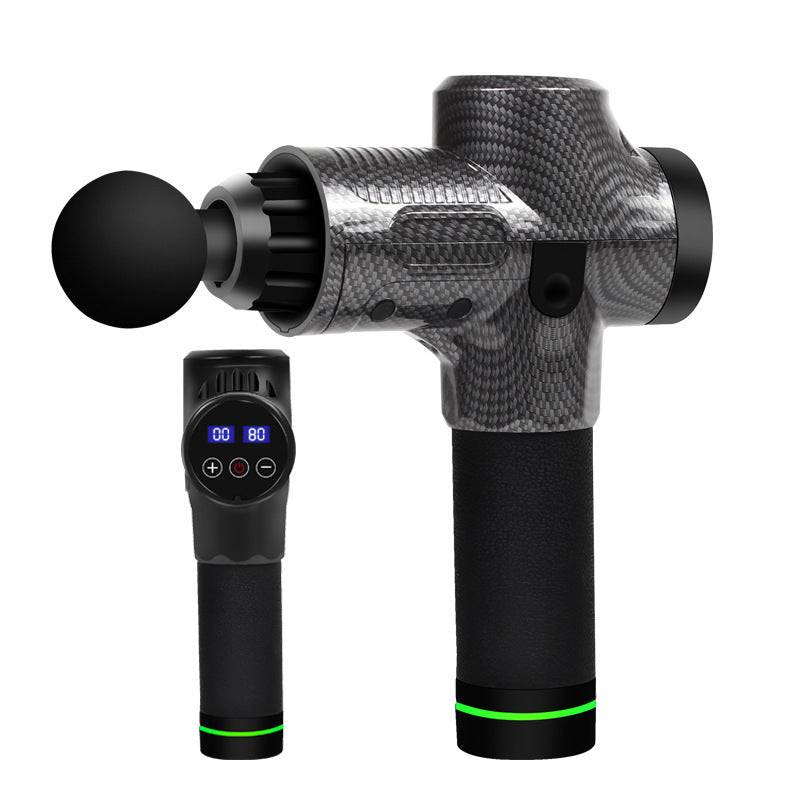 Electric Vibrating Therapy Gun – Deep Tissue Muscle Massager with 20-Speed Settings Carbon fiber 30 gears