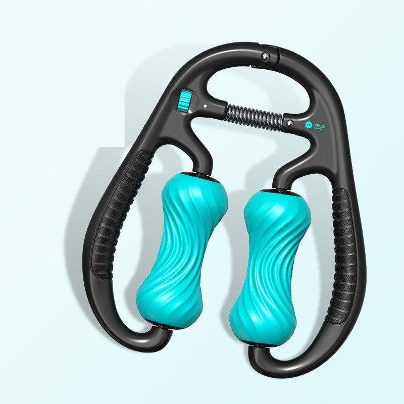 Adjustable Ring Clip Calf Massager – Foam Roller for Muscle Relaxation and Yoga Blue