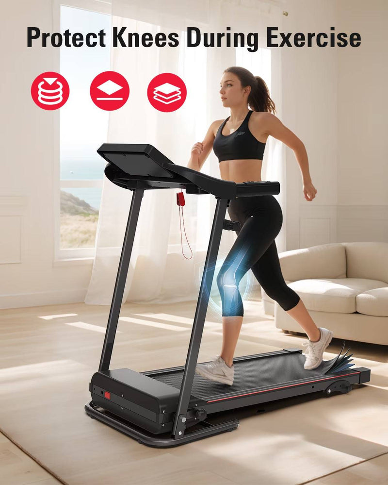 Foldable Treadmill Fitness Walking Machine – Compact & High-Performance