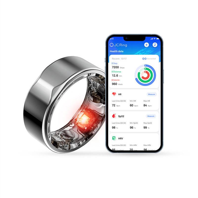 2301A Smart Health Ring – Sleep Tracker, Heart Rate Monitor & Fitness Ring with Bluetooth, 5ATM Waterproof