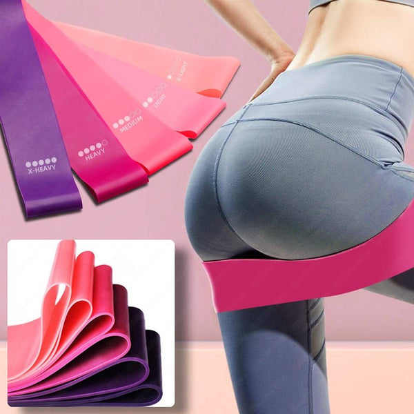 Elastic Booty Resistance Bands for Fitness, Yoga & Strength Training