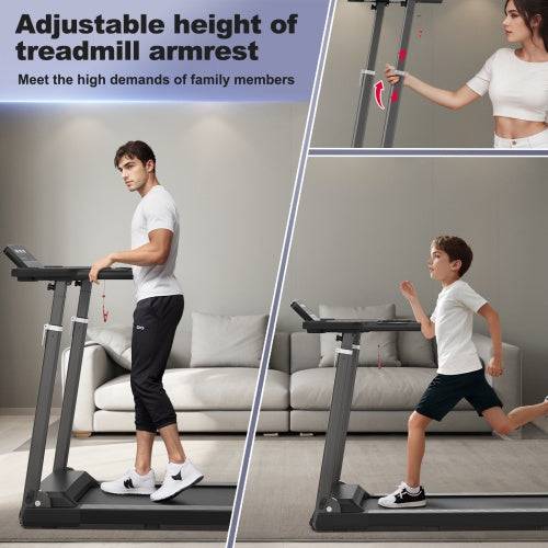 Treadmill with Desk Workstation – Adjustable Height & Folding Design 🏃‍♂️💼