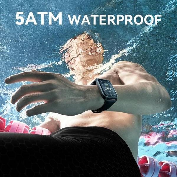 Smart Watch for Men with Alexa, Fitness Tracker, Heart Rate, Sleep & SpO2 Monitor, 100 Sports Modes, 5ATM Waterproof, Activity Tracker for iOS & Android