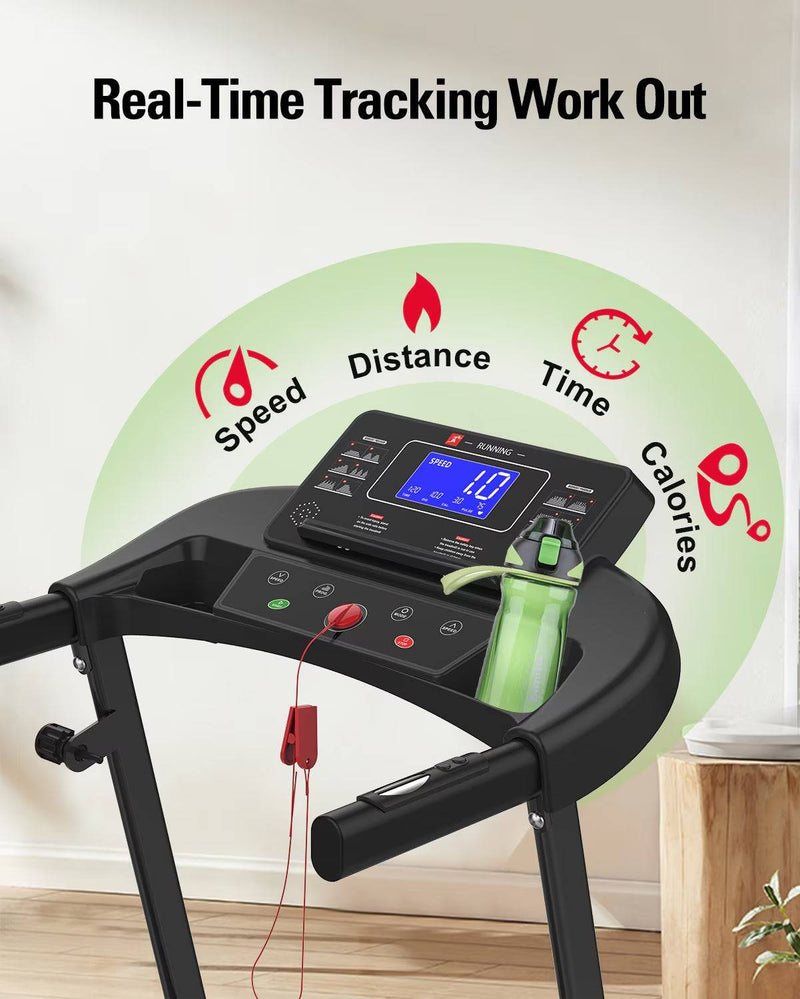 Foldable Treadmill Fitness Walking Machine – Compact & High-Performance