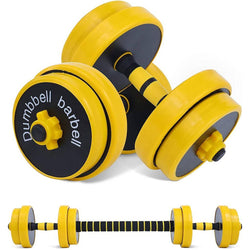 Adjustable Dumbbell & Barbell Weight Set – 33LB Multifunctional Free Weights for Home Gym 💪🏋️
