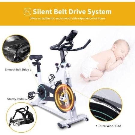 Stationary Indoor Exercise Bike – LCD Monitor & Comfortable Seat for Home Gym 🚴‍♂️💪