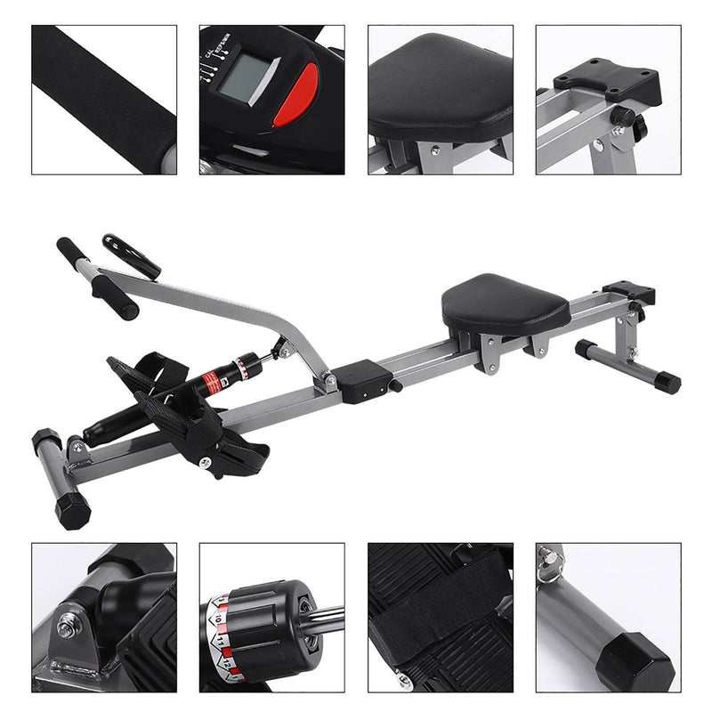 Steel Rowing Machine – Full-Body Cardio & Strength Training for Home Gym