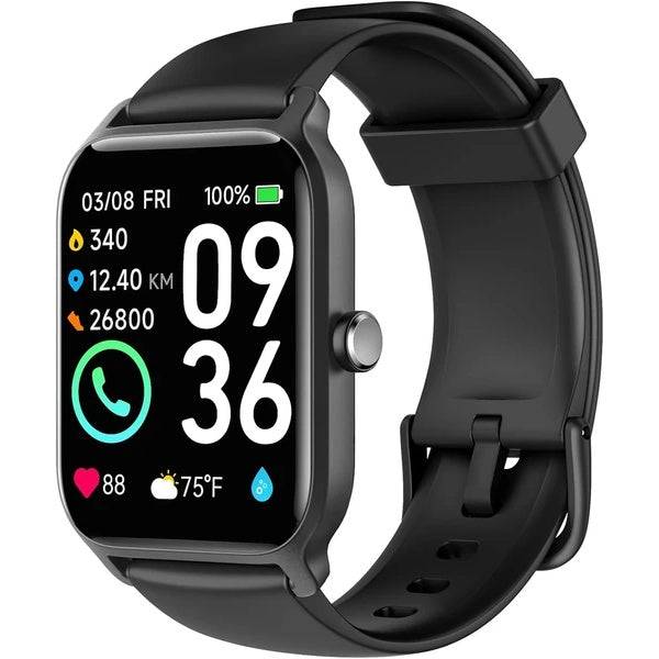 Smart Watch for Men with Alexa, Fitness Tracker, Heart Rate, Sleep & SpO2 Monitor, 100 Sports Modes, 5ATM Waterproof, Activity Tracker for iOS & Android