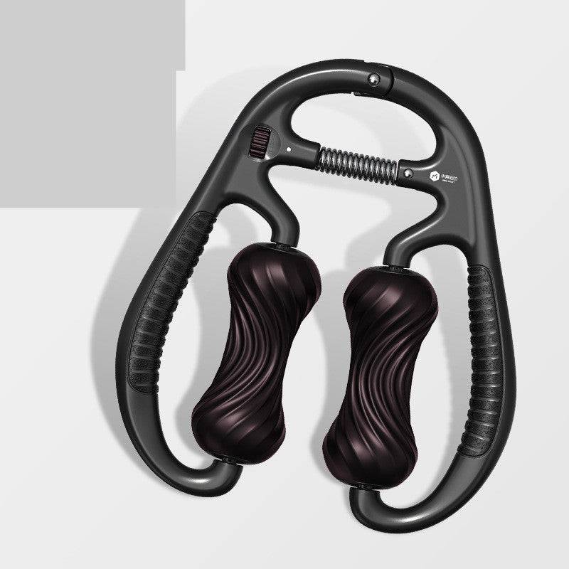 Adjustable Ring Clip Calf Massager – Foam Roller for Muscle Relaxation and Yoga Black
