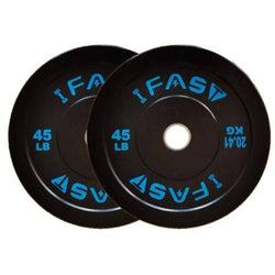 Olympic Bumper Weight Plates – Premium Rubberized Barbell Plates (45LB, Pairs or Sets) Black