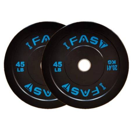 Olympic Bumper Weight Plates – Premium Rubberized Barbell Plates (45LB, Pairs or Sets) Black